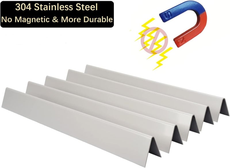 Leship Store 24.5" Flavorizer Bars Replace for Weber 7539 7540, Weber Genesis 300 Series, Genesis E-310 E-320 E-330 S310 S320 Grill (with Side-Mounted Control), Durable 304 Stainless Steel - Image 3